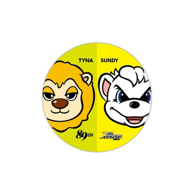 ティナ×サンディー コラボ缶バッジ